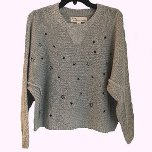 Vintage Havana Gray & Navy Star ⭐️ Sweater